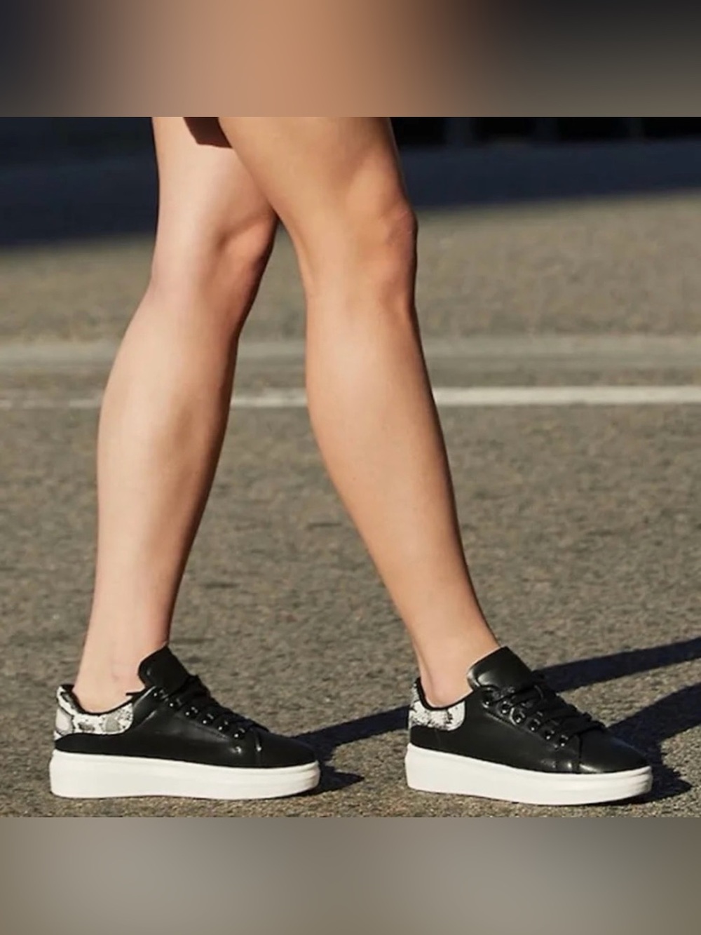 Seven7 Miki Sneaker Black/snakeskin